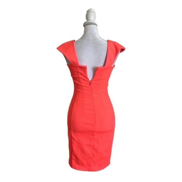 Torn by Ronny Kobo Womens Luxury Designer Bodycon Pink Zip Dress Formal US XS - Picture 5 of 11